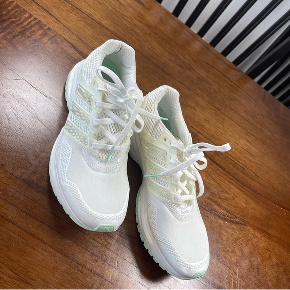 adidas Shoes - adidas White and Mint Green Women's Sneakers